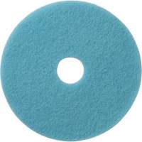 Luster Lite Floor Pads, 19", Burnishing, Light Blue FMT Sales Ltd