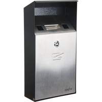 Smoking Receptacle, Wall-Mount, Stainless Steel, 1 Litre Capacity, 11-4/5" Height FMT Sales Ltd
