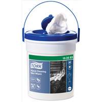 Hand Cleaning Wet Wipe Bucket, 58 Wipes, 10-3/5" x 10-3/5" FMT Sales Ltd
