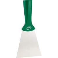Grattoir en acier inoxydable avec poign&eacute;e montable sur manche, Vert, 4" la x 8" lo FMT Sales Ltd