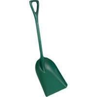 Pelle monobloc perceptible par d&eacute;tecteur de m&eacute;tal, Lame 13-3/4" x 17", Longueur de 42-1/2", Plastique, Vert FMT Sales Ltd