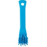 Brush with Scraping Edge, Stiff Bristles, 6" Long, Blue FMT Sales Ltd