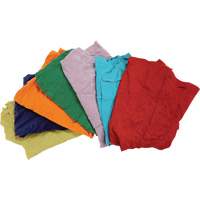 Recycled Material Wiping Rags, Cotton, Mix Colours, 25 lbs. FMT Sales Ltd