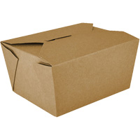 Contenants pour aliments &agrave; emporter Kraft, Ondul&eacute;, Rectangulaire FMT Sales Ltd