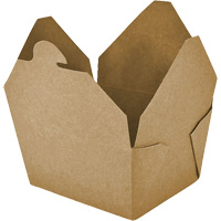 Contenants pour aliments &agrave; emporter Kraft, Ondul&eacute;, Rectangulaire FMT Sales Ltd