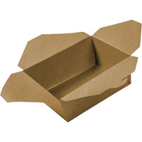 Contenants pour aliments &agrave; emporter Kraft, Ondul&eacute;, Rectangulaire FMT Sales Ltd