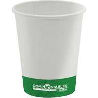 Gobelets en papier compostable chaud/froid &agrave; paroi simple, 10 oz, Multicolore FMT Sales Ltd