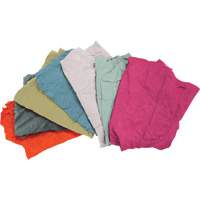 Recycled Material Wiping Rags, Terrycloth, Mix Colours, 25 lbs. FMT Sales Ltd