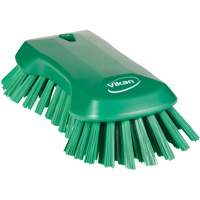 Hand Brush, Extra Stiff Bristles, 9-1/10" Long, Green FMT Sales Ltd