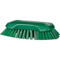 Hand Brush, Extra Stiff Bristles, 9-1/10" Long, Green FMT Sales Ltd