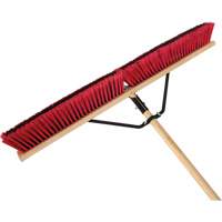 Balai-brosse &agrave; manche renforc&eacute;, 36", Moyen, Soies PVC FMT Sales Ltd