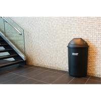 Half-Round Garbage Bin with Lid, Polyethylene, 21 US gal. FMT Sales Ltd