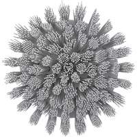 Brosse ronde HyDrive pour perceuse, Soies Tr&egrave;s ferme, Longueur de 3-1/10", Blanc FMT Sales Ltd