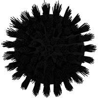 Brosse ronde HyDrive pour perceuse, Soies Tr&egrave;s ferme, Longueur de 3-1/10", Noir FMT Sales Ltd
