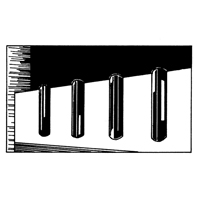 D&eacute;fenses de quai en caoutchouc refoul&eacute;, Caoutchouc, 4-1/2" la x 12" lo x 3-3/4" p FMT Sales Ltd