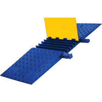 Protecteur de c&acirc;ble ADA/DDA robuste Yellow Jacket, 5 canaux, 18" lo x 50" la x 1,875" h FMT Sales Ltd