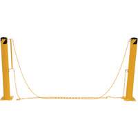 Syst&egrave;me de bornes de protection et chaînes pour quai, Acier, 42" h x 6-5/8" la, Jaune FMT Sales Ltd