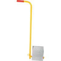 Aluminum Wheel Chock With Handle, 7" W x 11-7/8" D x 7-11/16" H FMT Sales Ltd