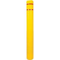 Polyethylene Bollard Cover, 6-5/8" Dia. x 60" L, Red/Yellow FMT Sales Ltd