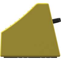 Checkers Safety Heavy-Duty Ultra Class Mining Wheel Chock without Bracket, HDPE, Yellow, 14-1/2" W x 17-1/2" D x 16" H FMT Sales Ltd