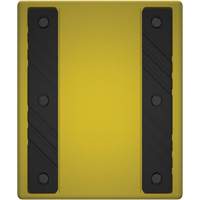 Checkers Safety Heavy-Duty Ultra Class Mining Wheel Chock without Bracket, HDPE, Yellow, 14-1/2" W x 17-1/2" D x 16" H FMT Sales Ltd
