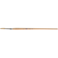 Pinceau de forme ronde en soies blanches pures pour marquage, Largeur de la brosse de 1/4", Soie blanche, Manche &agrave; Bois FMT Sales Ltd