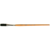 Pinceau une passe, Largeur de la brosse de 3/8", Soie de bœuf, Manche &agrave; Bois FMT Sales Ltd