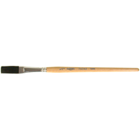 Pinceau une passe, Largeur de la brosse de 1/2", Soie de bœuf, Manche &agrave; Bois FMT Sales Ltd