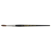 Pinceau pointu &agrave; soies noires pour artiste, Largeur de la brosse de 4 mm, Soie de chameau, Manche &agrave; Bois FMT Sales Ltd