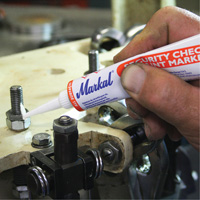 Security Check Paint Marker, 1.7 oz., Tube, White FMT Sales Ltd