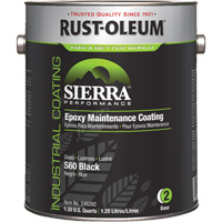 Sierra S60 Water-Based Epoxy Maintenance Coating Part 2 Base, Gallon, Black FMT Sales Ltd