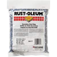 Pastilles de vinyle d&eacute;coratives Concrete Saver, 0,5 kg, Sac, M&eacute;lange noir/blanc/bleu FMT Sales Ltd