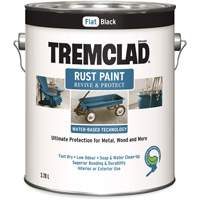 Tremclad&reg; Water-Based Rust Paint, 3.78 L, Gallon, Black FMT Sales Ltd