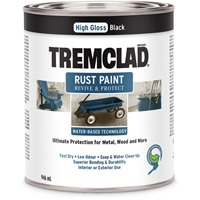 Tremclad&reg; Water-Based Rust Paint, 946 ml, Can, Black FMT Sales Ltd