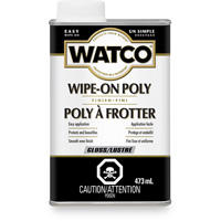 Teinture &agrave; essuyage en poly Watco, 473 ml, Transparent, Brillant FMT Sales Ltd