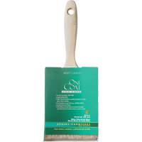One Coat Trim & Wall Brush, White China, Wood Handle, 4" Width FMT Sales Ltd