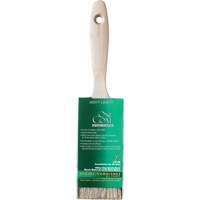 Pinceau pour murs et moulures One Coat, Soie blanche, Manche Bois, Largeur de 2" FMT Sales Ltd
