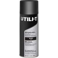 UTILI-T General Purpose Enamel Spray Paint, Black, Gloss, 10 oz./283 g, Aerosol Can FMT Sales Ltd