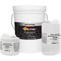 &eacute;poxy d&eacute;coratif 100 % de solides 6700, 3 gal., &eacute;poxy, Tr&egrave;s brillant, Transparent FMT Sales Ltd