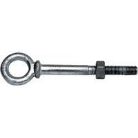 Eye Bolts, 3/8" Dia., 2-1/2" L, Galvanized, 1200 lbs. (0.6 tons) Capacity FMT Sales Ltd