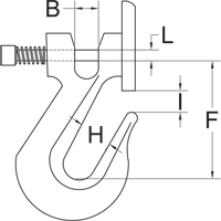Clevis Grab Hook with Latch - Grade 70 FMT Sales Ltd