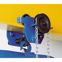 Corso&reg; Geared Trolley, 2000 lbs. (1 tons) Capacity, 2-1/3" - 8-2/3" FMT Sales Ltd