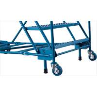 Escabeau roulant certifi&eacute; CSA avec marche verrouillable, 16 marches, Largeur de la marche 30", Hauteur de la plateforme 144", Acier FMT Sales Ltd
