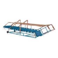 Escabeau roulant certifi&eacute; CSA avec marche verrouillable, 14 marches, Largeur de la marche 30", Hauteur de la plateforme 128", Acier FMT Sales Ltd