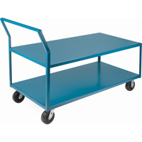 Chariots surbaiss&eacute;s robustes, 2 niveaux, 30" la x 60" p x 41" h, 2400 lb Cap FMT Sales Ltd