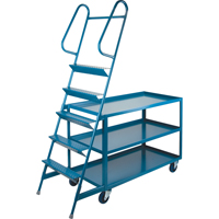 Chariots &agrave; cueillette, Acier, 24" la x 52" p, 3 tablettes, Capacit&eacute; 1200 lb FMT Sales Ltd