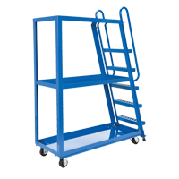 Chariot &agrave; cueillette, Acier, 21-7/8" la x 56-1/8" p, 3 tablettes, Capacit&eacute; 1000 lb FMT Sales Ltd
