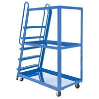 Chariot &agrave; cueillette, Acier, 27-7/8" la x 56-1/8" p, 3 tablettes, Capacit&eacute; 1000 lb FMT Sales Ltd