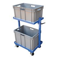 Chariot &agrave; cueillette, Acier, 30-11/16" la x 19-1/4" p, 2 tablettes, Capacit&eacute; 200 lb FMT Sales Ltd