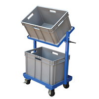 Chariot &agrave; cueillette, Acier, 30-11/16" la x 19-1/4" p, 2 tablettes, Capacit&eacute; 200 lb FMT Sales Ltd